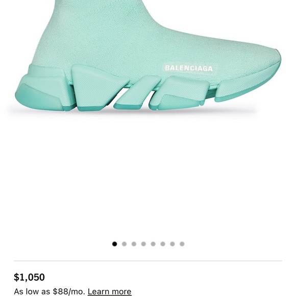 Balenciaga Speed 2.0 Logo Knit Sock Sneakers - Mint Color Size 6 - Picture 11 of 11